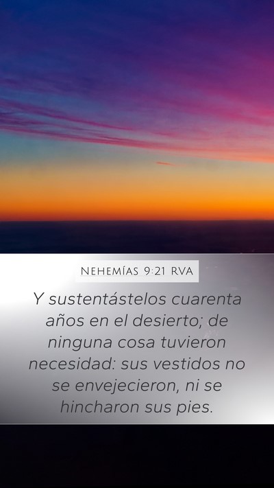 Nehemías 9:21 RVA Bible Verse Image