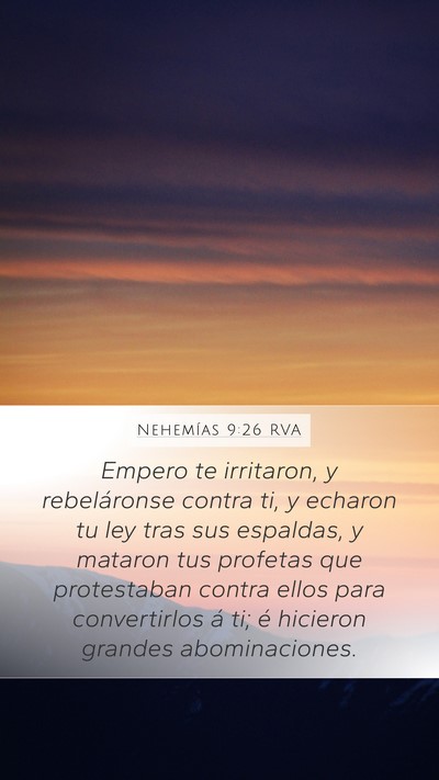 Nehemías 9:26 RVA Bible Verse Image