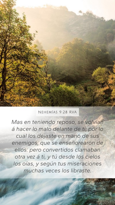 Nehemías 9:28 RVA Bible Verse Image