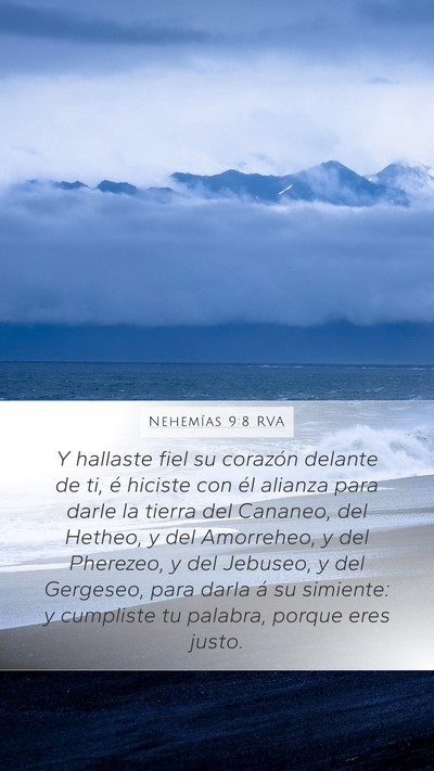 Nehemías 9:8 RVA Bible Verse Image