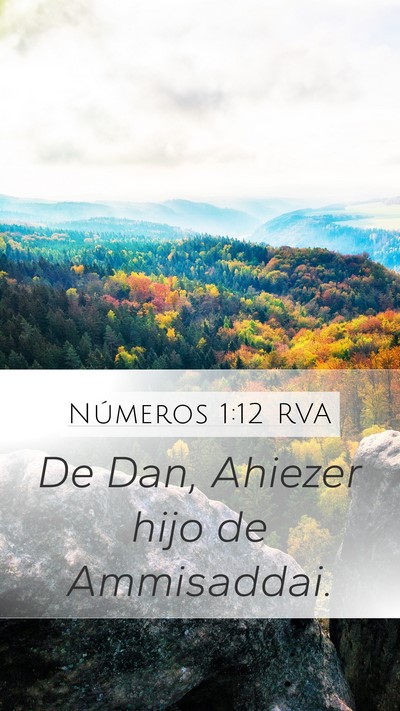 Números 1:12 RVA Bible Verse Image