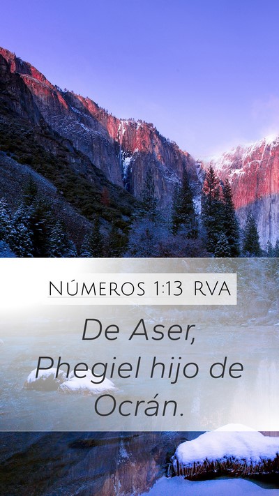 Números 1:13 RVA Bible Verse Image