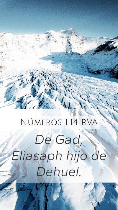 Números 1:14 RVA Bible Verse Image