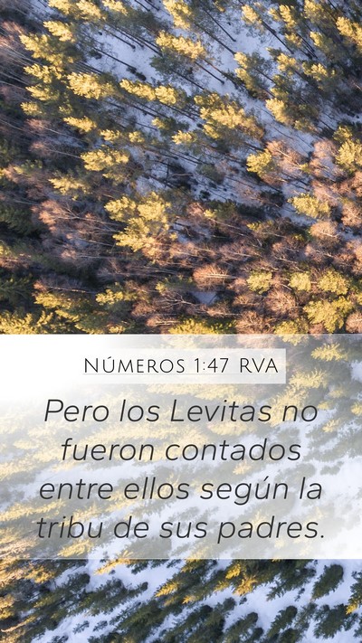 Números 1:47 RVA Bible Verse Image