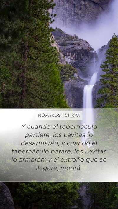 Números 1:51 RVA Bible Verse Image