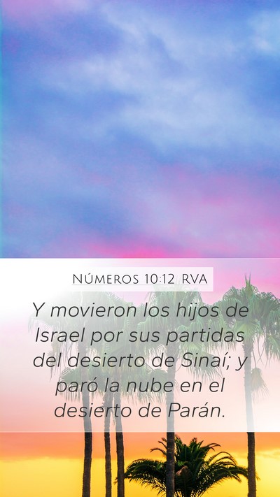 Números 10:12 RVA Bible Verse Image