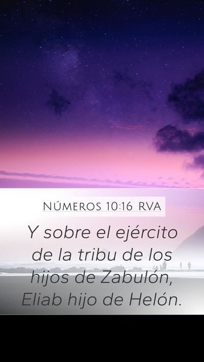 Números 10:16 RVA Bible Verse Image