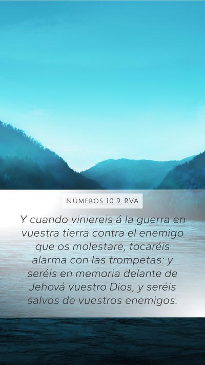 Números 10:9 RVA Bible Verse Image