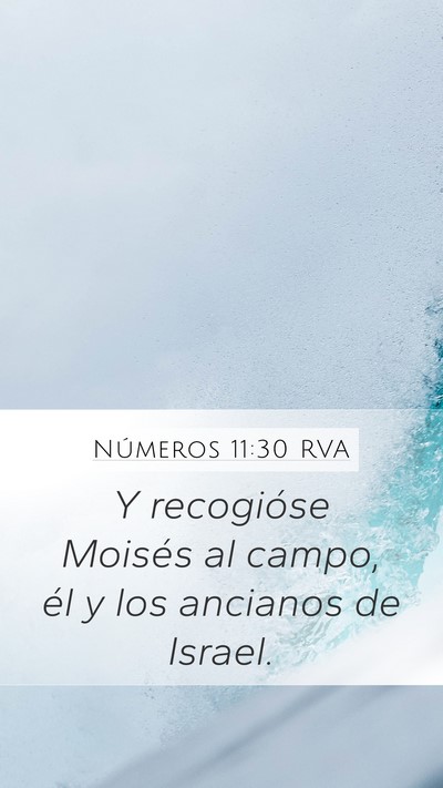 Números 11:30 RVA Bible Verse Image