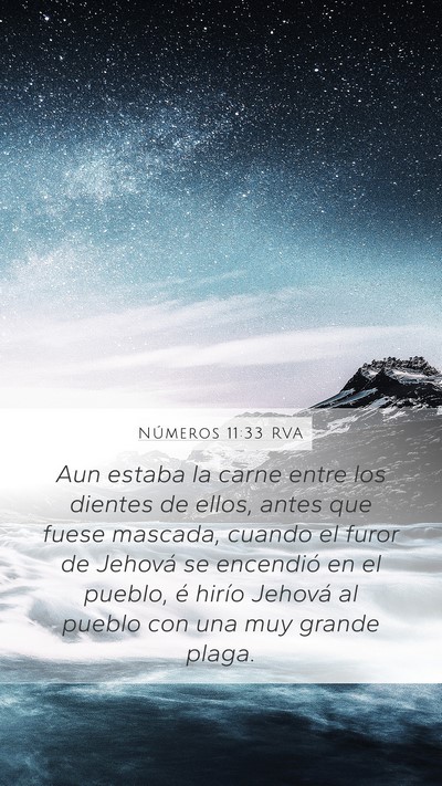 Números 11:33 RVA Bible Verse Image