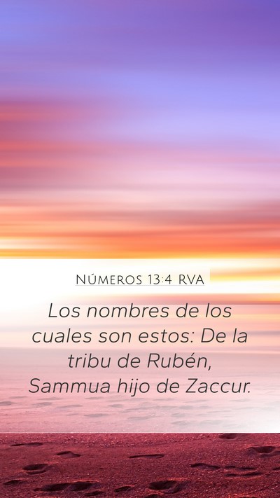 Números 13:4 RVA Bible Verse Image