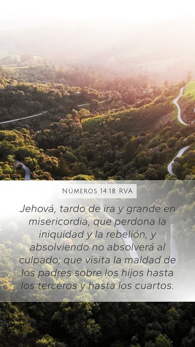 Números 14:18 RVA Bible Verse Image