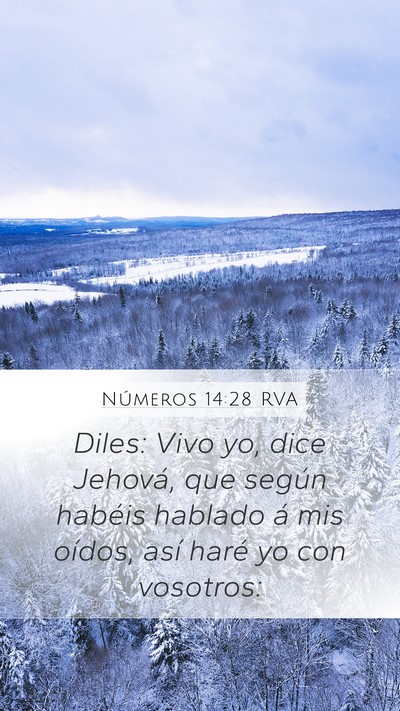 Números 14:28 RVA Bible Verse Image