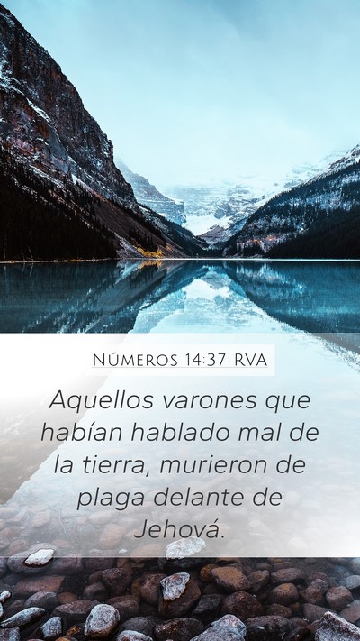 Números 14:37 RVA Bible Verse Image