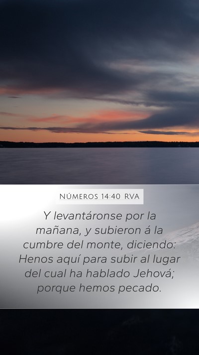 Números 14:40 RVA Bible Verse Image