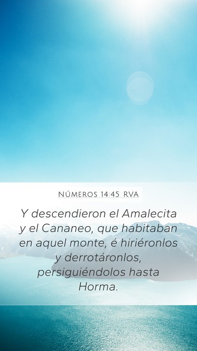 Números 14:45 RVA Bible Verse Image