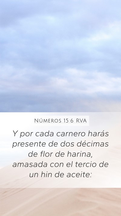 Números 15:6 RVA Bible Verse Image
