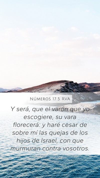 Números 17:5 RVA Bible Verse Image