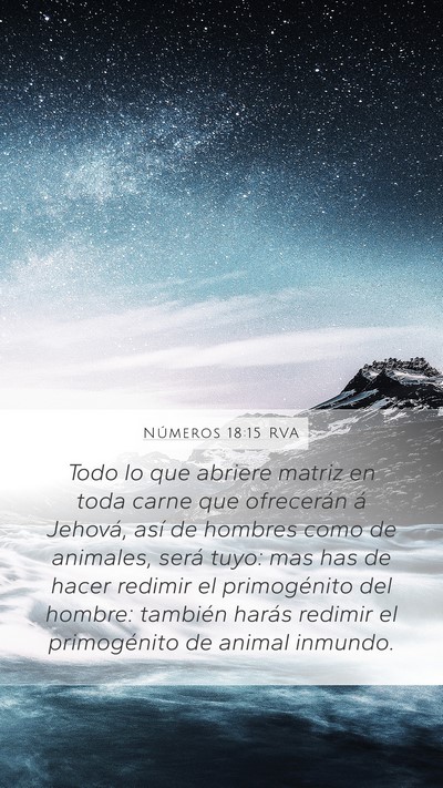 Números 18:15 RVA Bible Verse Image