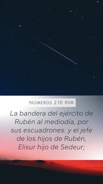 Números 2:10 RVA Bible Verse Image