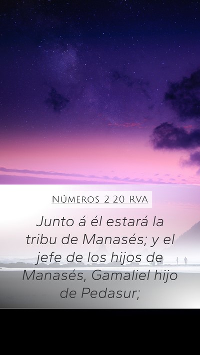 Números 2:20 RVA Bible Verse Image
