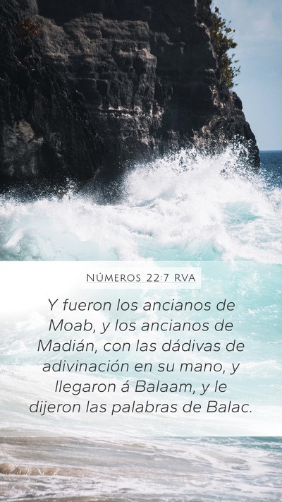 Números 22:7 RVA Bible Verse Image