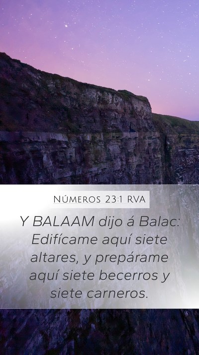 Números 23:1 RVA Bible Verse Image
