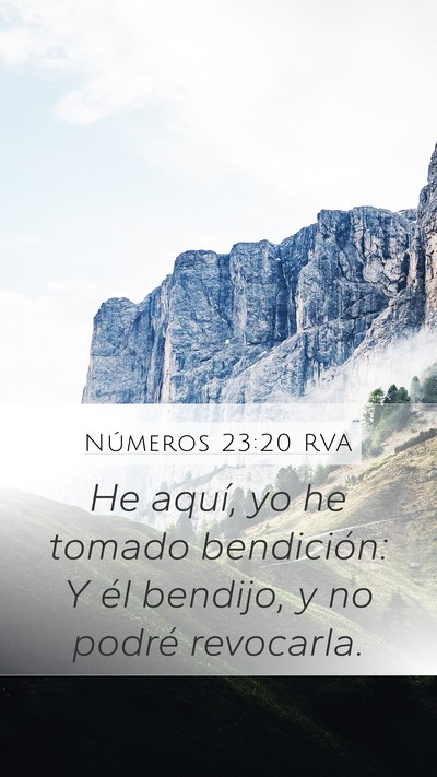 Números 23:20 RVA Bible Verse Image