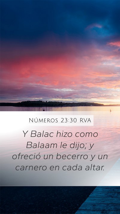 Números 23:30 RVA Bible Verse Image