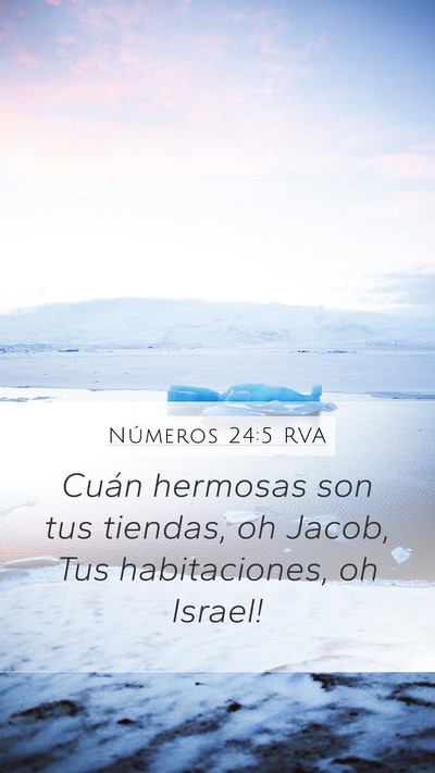 Números 24:5 RVA Bible Verse Image
