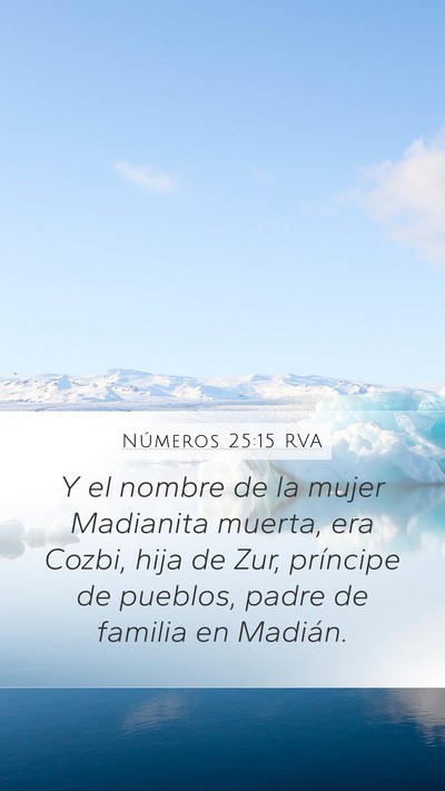 Números 25:15 RVA Bible Verse Image