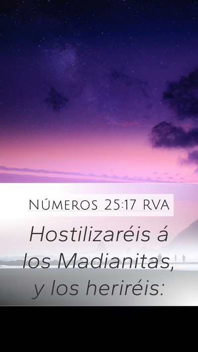 Números 25:17 RVA Bible Verse Image