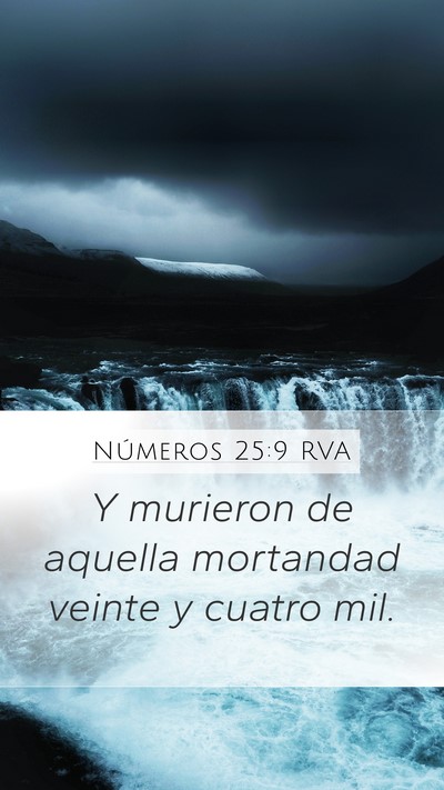 Números 25:9 RVA Bible Verse Image