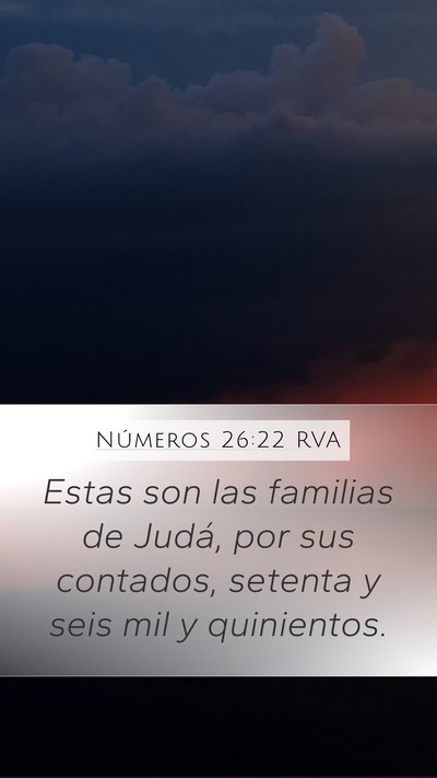 Números 26:22 RVA Bible Verse Image