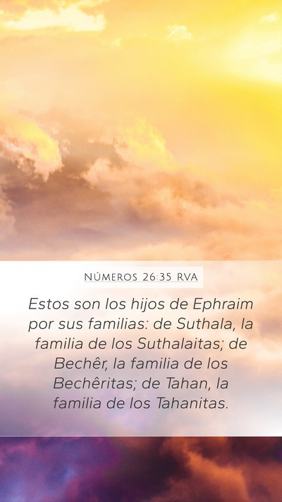 Números 26:35 RVA Bible Verse Image