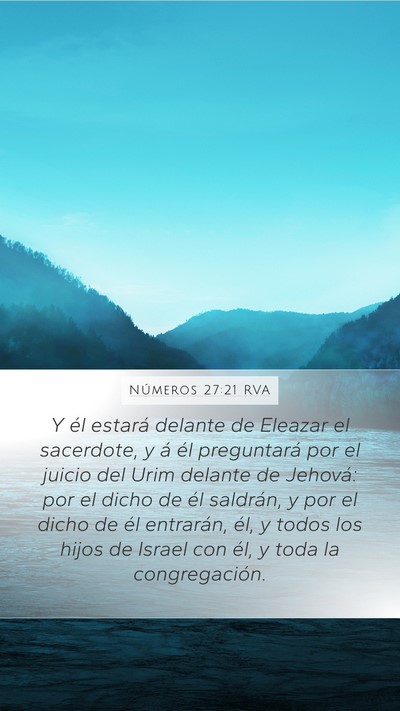 Números 27:21 RVA Bible Verse Image