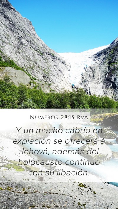 Números 28:15 RVA Bible Verse Image
