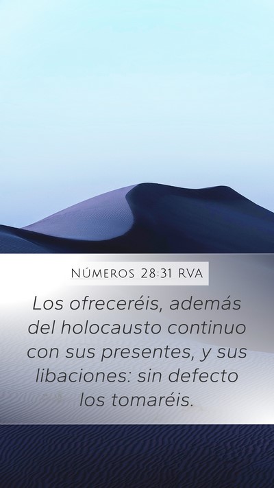 Números 28:31 RVA Bible Verse Image