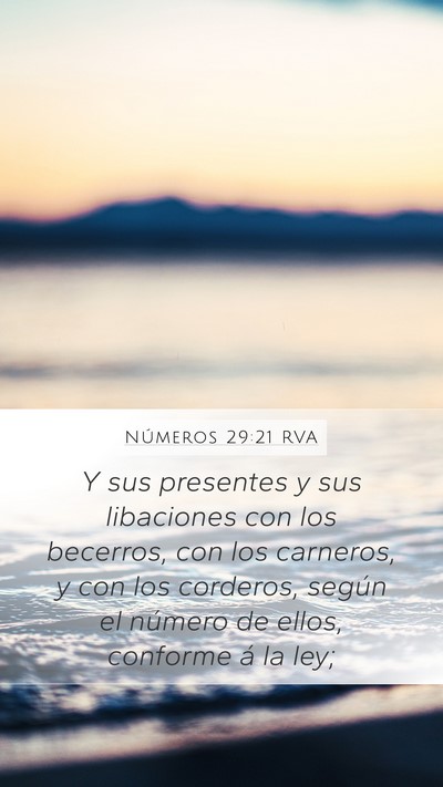 Números 29:21 RVA Bible Verse Image