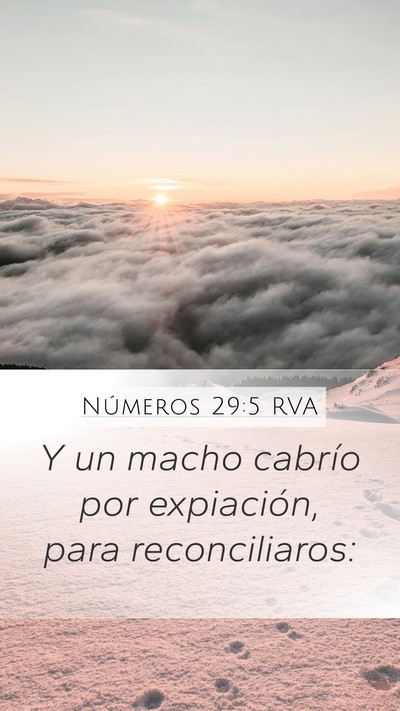 Números 29:5 RVA Mobile Phone Wallpaper - Y un macho cabrío por expiación, para - Mobile Bible Verse Wallpaper