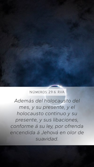 Números 29:6 RVA Bible Verse Image
