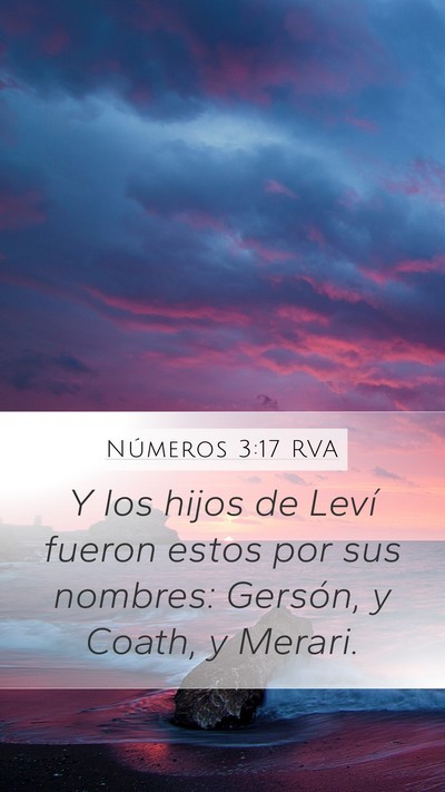 Números 3:17 RVA Bible Verse Image