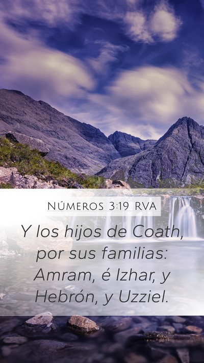 Números 3:19 RVA Bible Verse Image