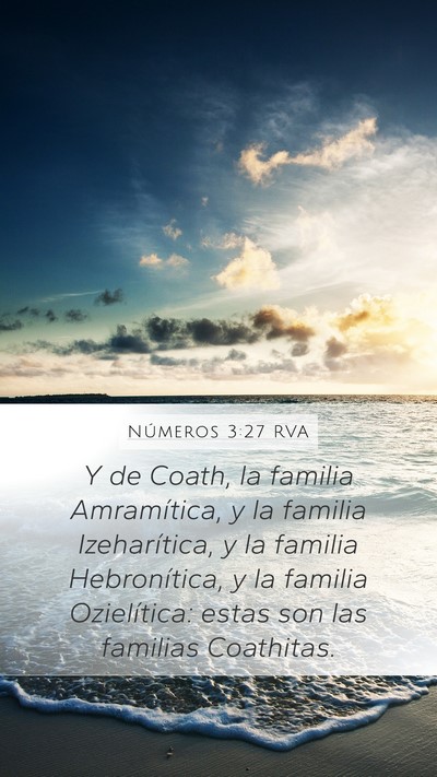 Números 3:27 RVA Bible Verse Image