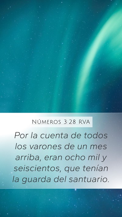 Números 3:28 RVA Bible Verse Image