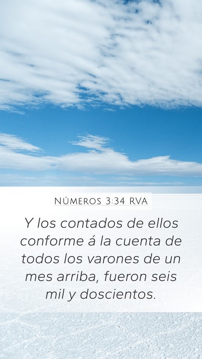 Números 3:34 RVA Bible Verse Image