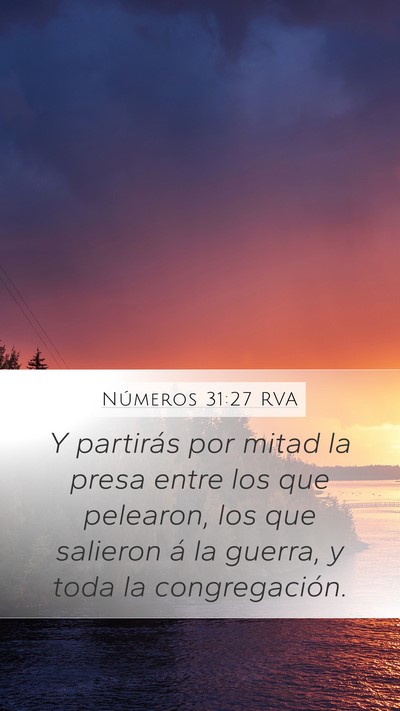 Números 31:27 RVA Bible Verse Image