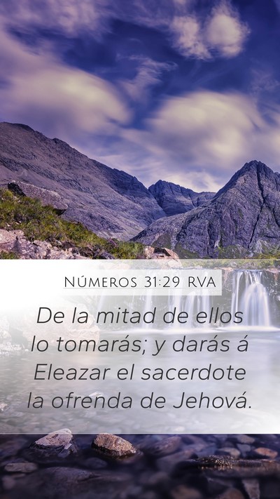 Números 31:29 RVA Bible Verse Image