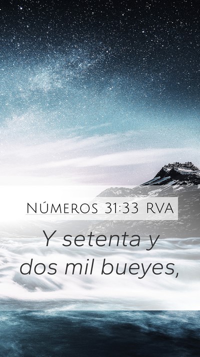 Números 31:33 RVA Mobile Phone Wallpaper - Y setenta y dos mil - Mobile Bible Verse Wallpaper