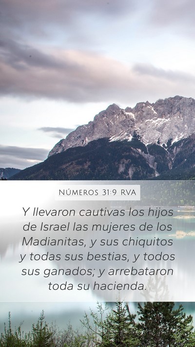 Números 31:9 RVA Bible Verse Image
